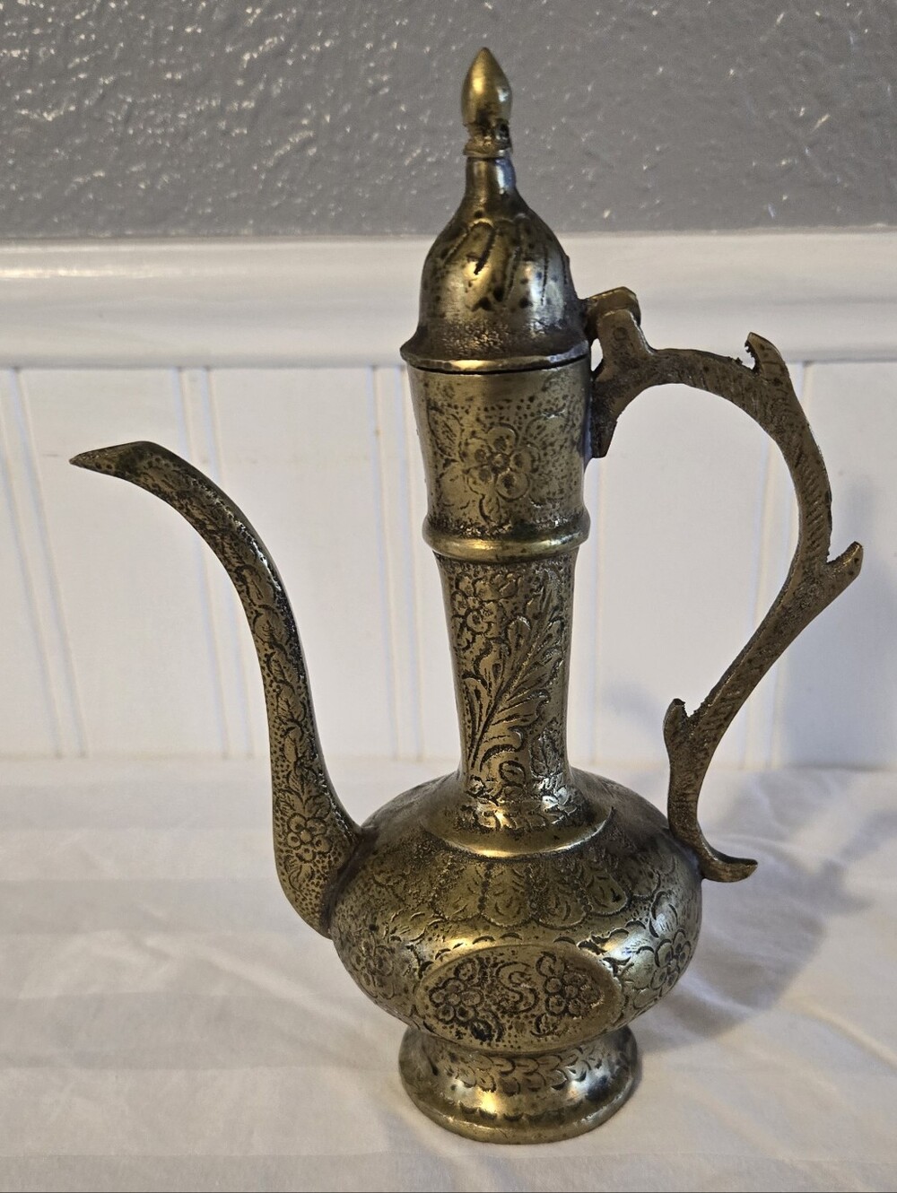 Small Vintage Brass Pitcher/Decanter